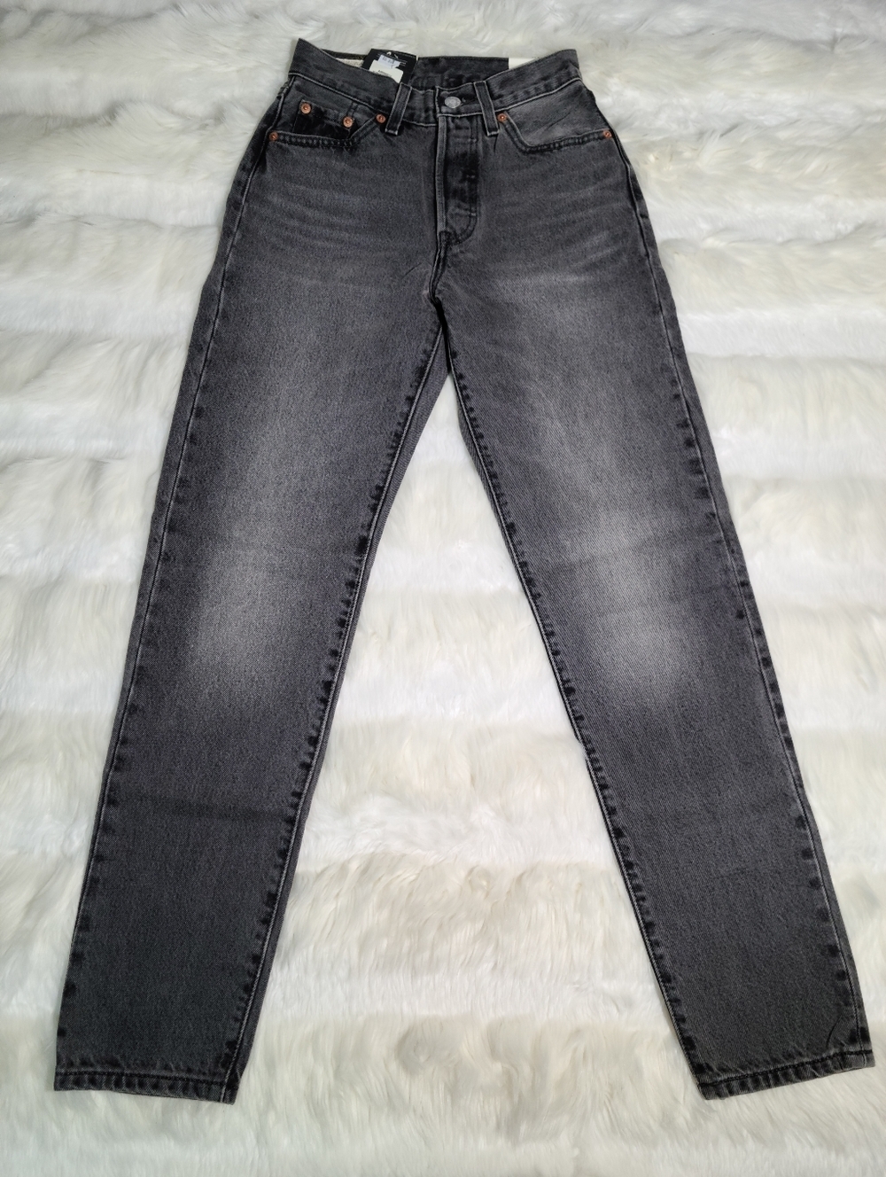 Levi's 501 81' High Rise Tapered Gray Jeans Women 23x31 NEW With Tags